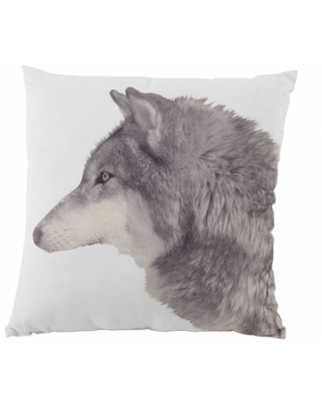 coussin loup 45x45cm