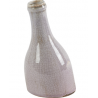 vase bouteille taupe 10x21cm