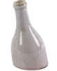 vase bouteille taupe 10x21cm