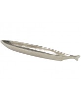 ravier à olives poisson alu nickel 31cm