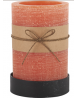 photophore bougie orange 10x15cm