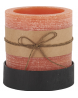 photophore bougie orange 10x10cm