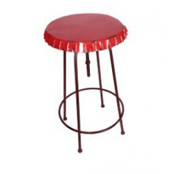 table haute plateau capsule rouge 60cm