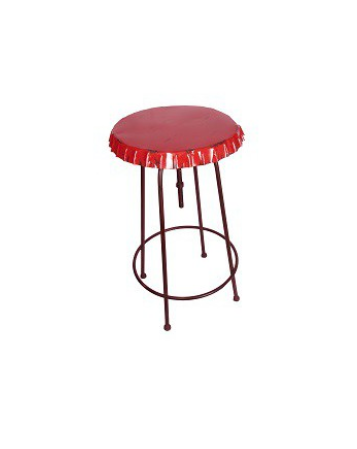 table haute plateau capsule rouge 60cm