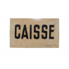 panneau caisse