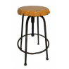 tabouret capsule jaune