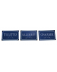 set 3 plaques bleu chambre toilette salle de bain