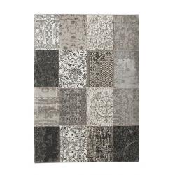 tapis vintage black and white 170x240cm