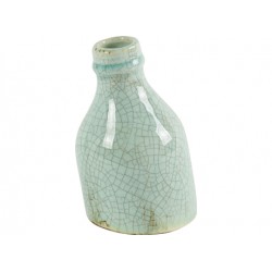 vase bouteille turquoise