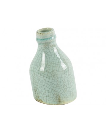 vase bouteille turquoise