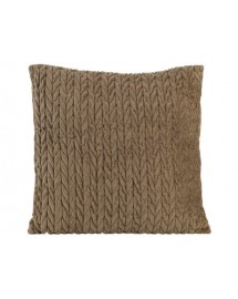 coussin chevron brun 45x45cm