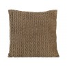 coussin chevron brun 45x45cm