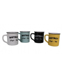 set 4 mugs bistrot