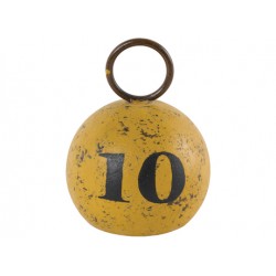 Poids 10 boule jaune 15cm