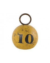 Poids 10 boule jaune 15cm