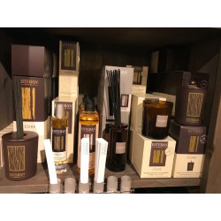 bougie decorative parfume et recharge cedre