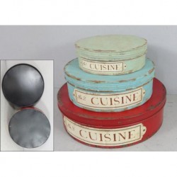 set 3 boites num 1 2 3 cuisine