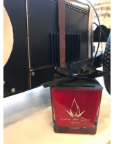 bougie parfumée cocooning carré rouge moyen christmas