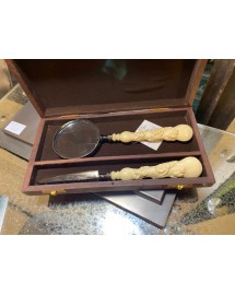 coffret loupe et coupe papier 