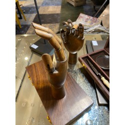 mains de dessin articulées bois s/2