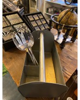 porte couverts zinc 30.5x17x19cm