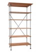 biblioteque bois et metal 183x97x53