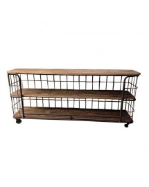 chariot deco industriel 181x81x40