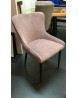chaise rose poudré