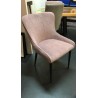 chaise rose poudré
