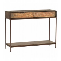 console agra 2 tiroirs 100x35x78