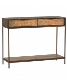 console agra 2 tiroirs 100x35x78