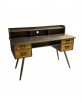 bureau fer et bois 135x95x60