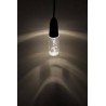 textile pendant black LED clear