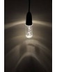 textile pendant black LED clear