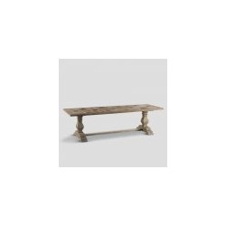 table de repas 280x100x78 bois naturel 