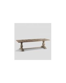 table de repas 280x100x78 bois naturel 