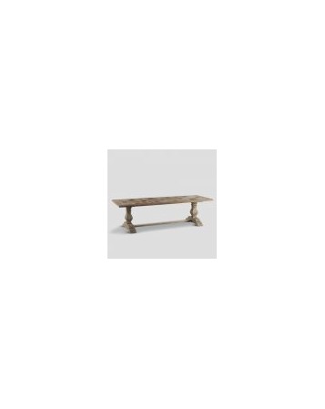 table de repas 280x100x78 bois naturel 