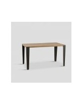 table de repas 140x80x78 bois naturel et métal