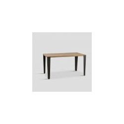 table de repas 140x80x78 bois naturel et métal