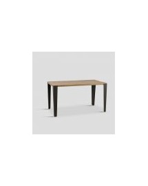 table de repas 140x80x78 bois naturel et métal