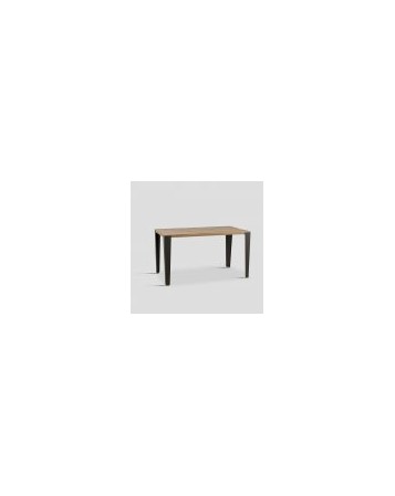 table de repas 140x80x78 bois naturel et métal