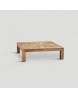 table basse bois naturel 120x120
