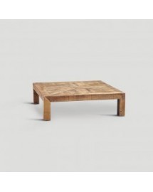 table basse bois naturel 120x120