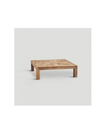 table basse bois naturel 120x120