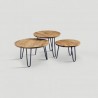 table basse set de 3. diam:60cm,50cm,45cm