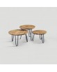 table basse set de 3. diam:60cm,50cm,45cm