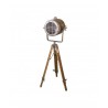 lampe sur pied tripode bois+alu