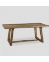 table de repas bois naturel 200x100x78
