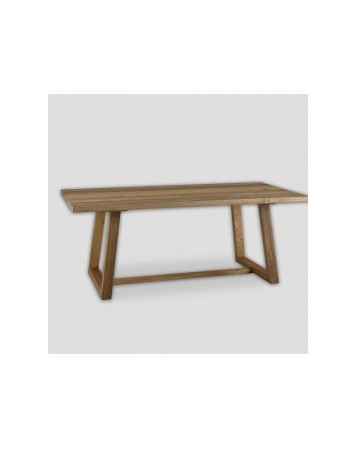 table de repas bois naturel 200x100x78