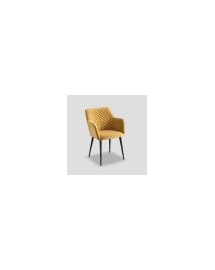 fauteuil de table velours naturel 